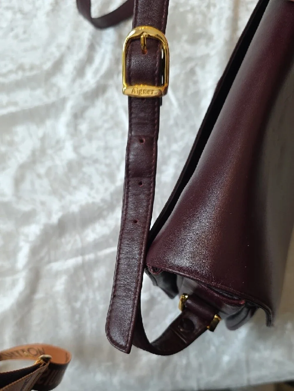 Vintage Etienne Aigner Timeless Luxury Crossbody Oxblood/burgundy Color